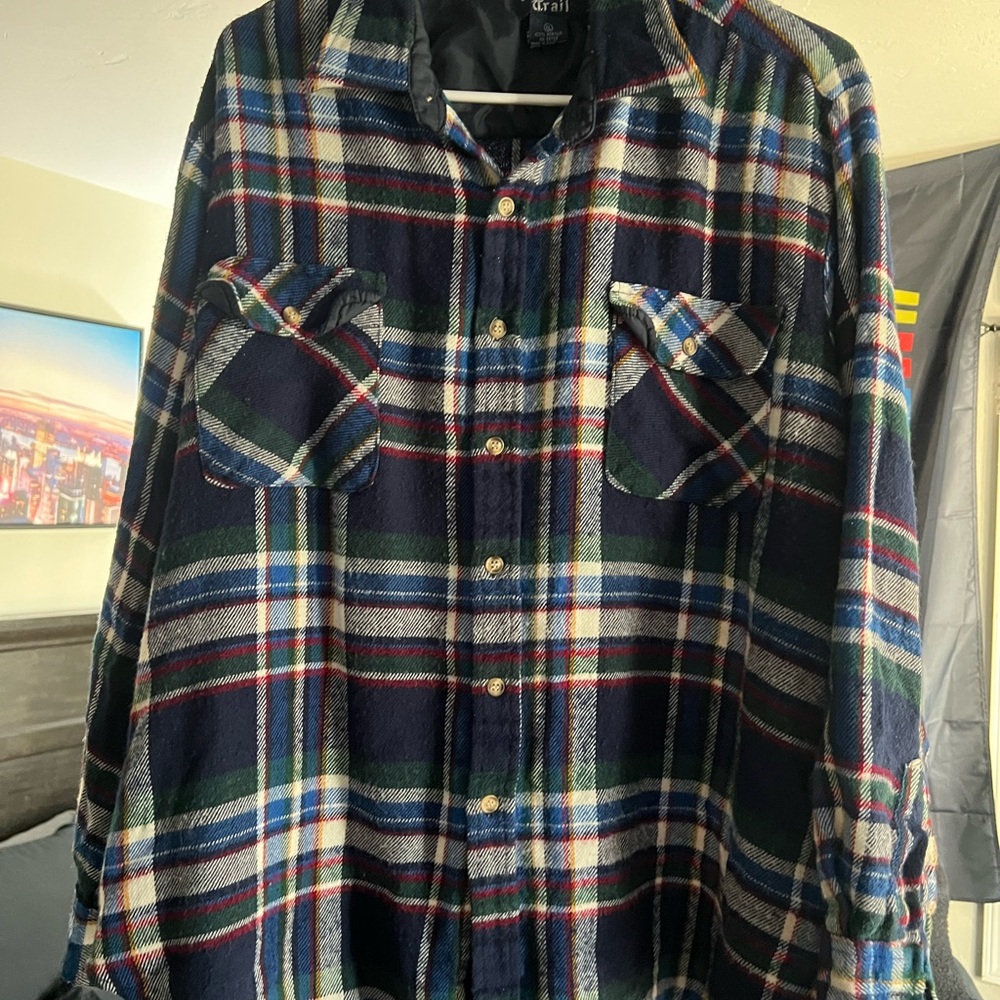 Craft Men's Plaid Jacket - Blue and Green